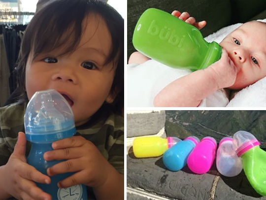 Baby Bübi bottle - Bubi Bottle Colorful Baby Bottle Bubi collapsible  silicone bottle